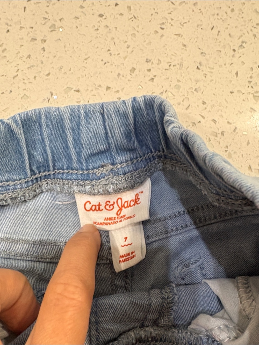 Cat & Jack & Wonder Nation pull up Light, Medium & Dark Blue jeans size 7/8 - Picture 4 of 13